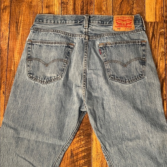 Levi’s 501 waist 33 blue denim jeans - Picture 6 of 14